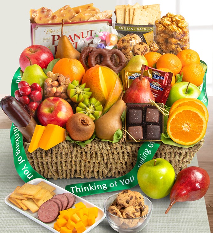 Thinking Of You Fruit & Sweets Gift Basket 